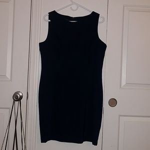 Navy blue fitted dress